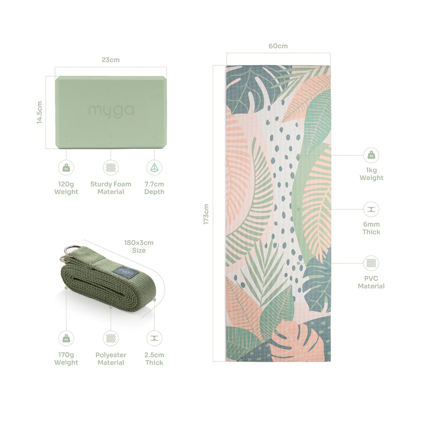 Yoga Starter Kit, palm