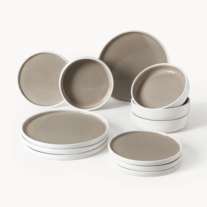 Westwing Geschirr-Set Ginger, 4 Personen, 12er-Set