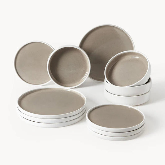 Westwing Geschirr-Set Ginger, 4 Personen, 12er-Set