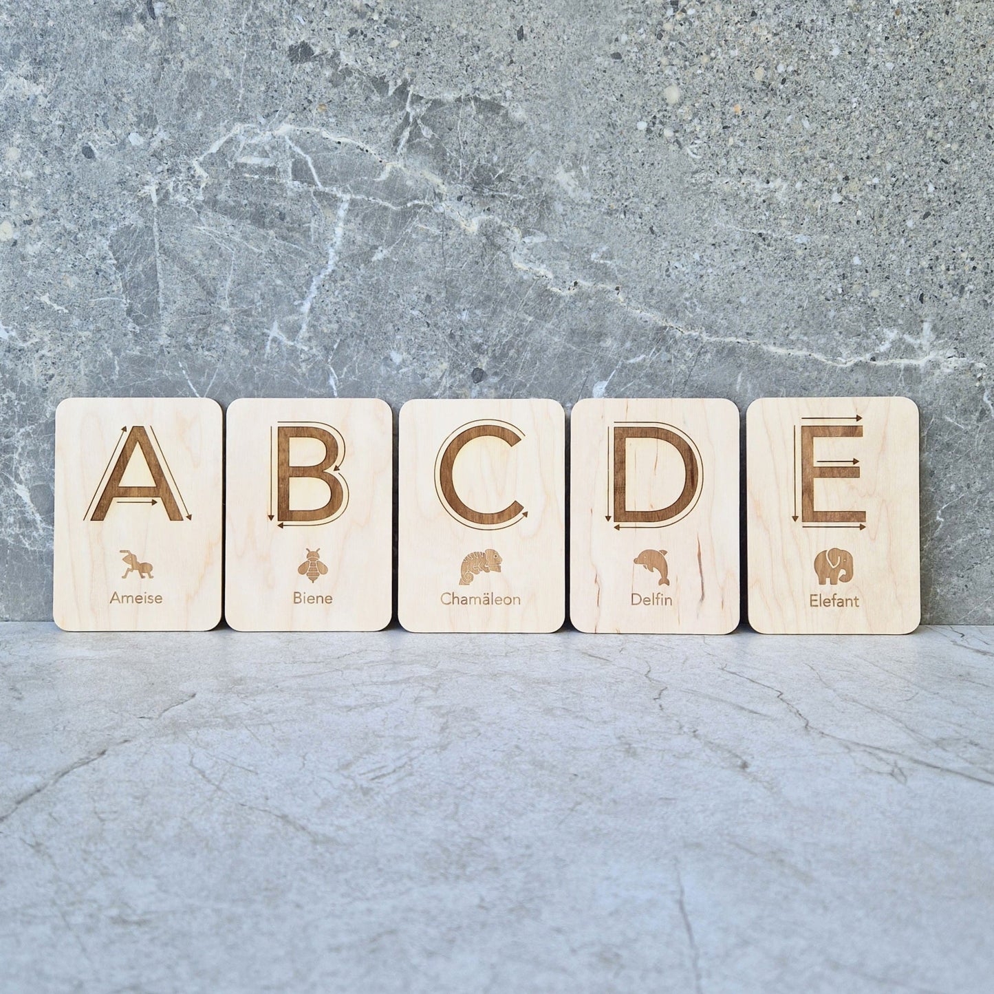 Vorschule sensorische Buchstabenkarten