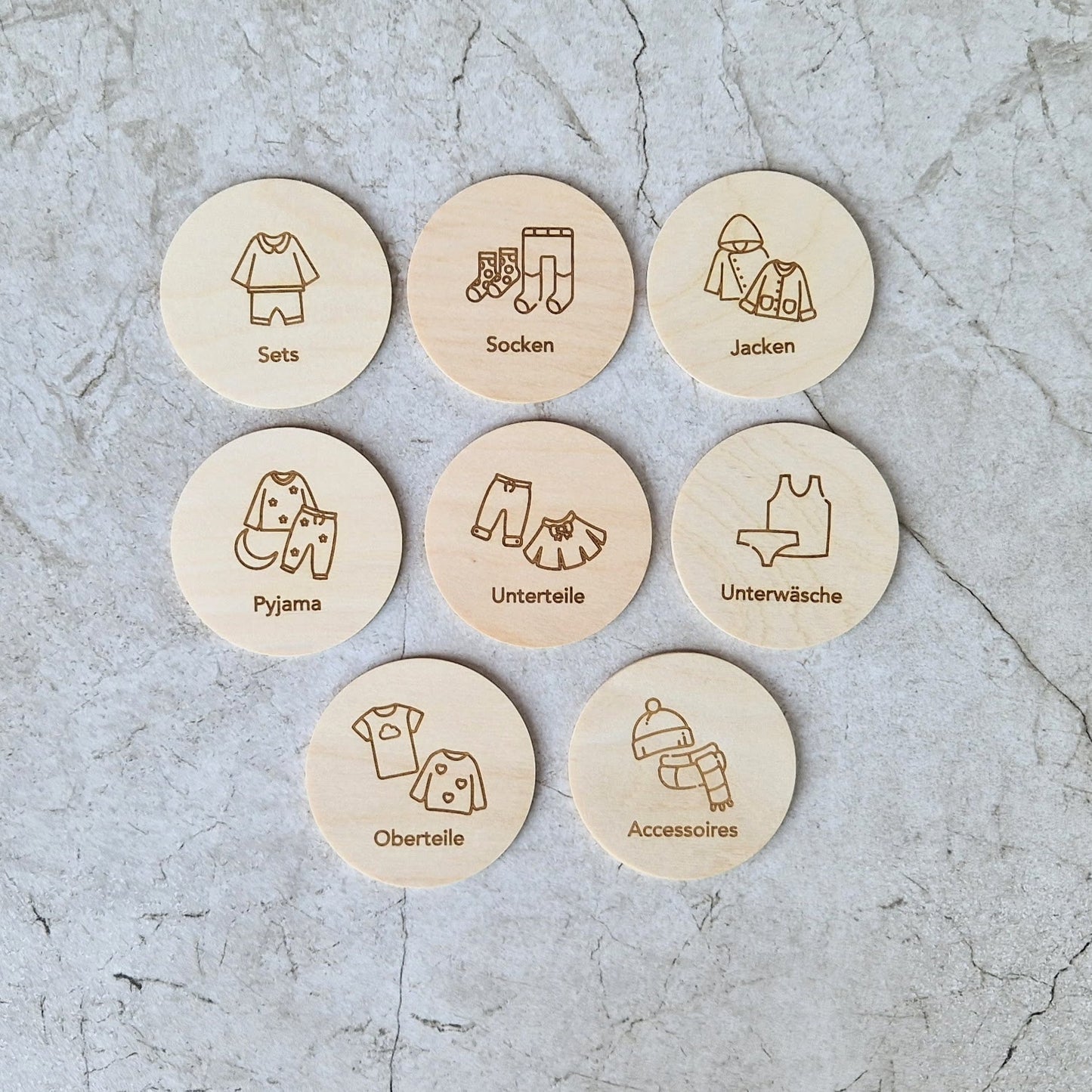 Kleiderschrank Etiketten THEO