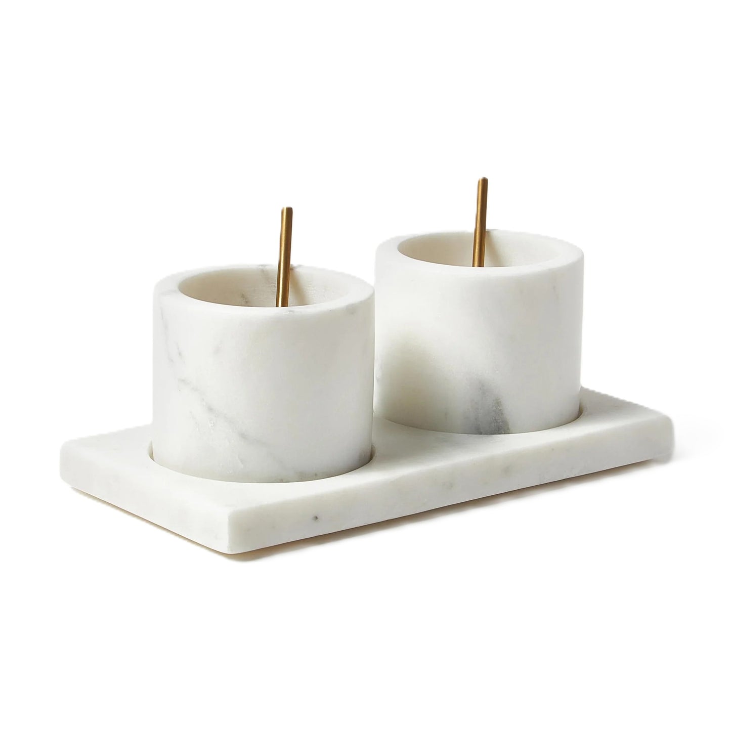 Westwing Marmor-Servier-Set Agata, 5er-Set